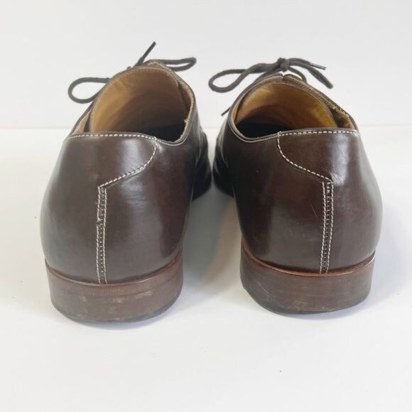 Cole Haan Mens Brown Leather Wingtip Oxford Brogue Lace-Up Shoes Size 11.5 - Picture 5 of 10